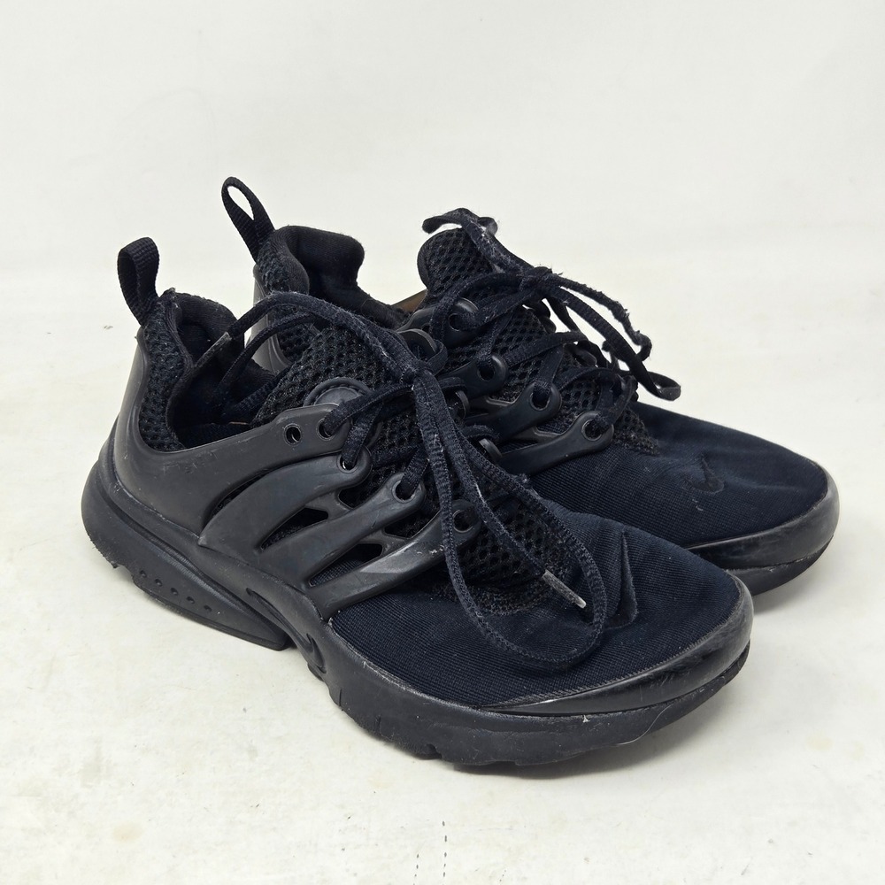 Nike Air Presto Triple Black Kids Sneakers 844766-003 Size 1Y